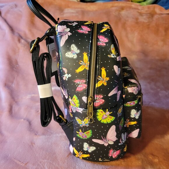 Loungefly Pokemon Winged Insect Bug Butterfly Faux Leather Mini Backpack NWT